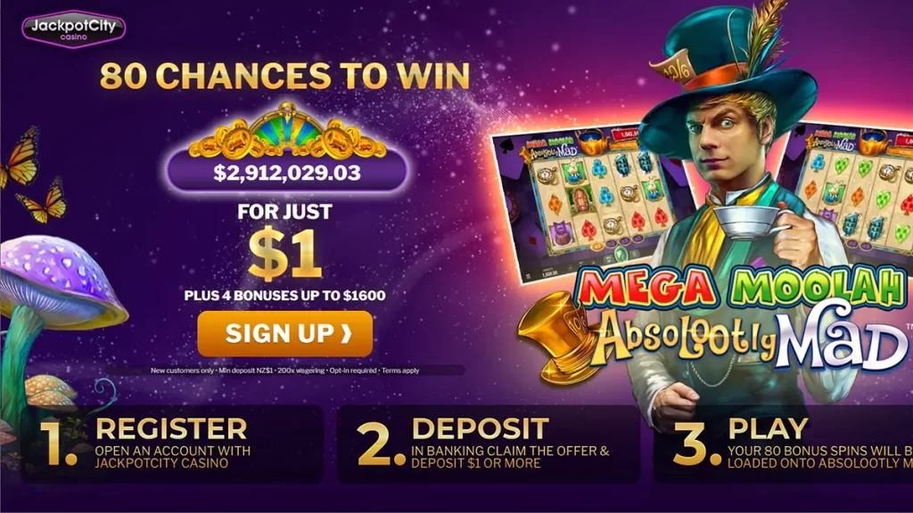 Jackpot City $1 Deposit