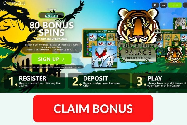 gaming club casino nz exclusive 80 free spins bonus