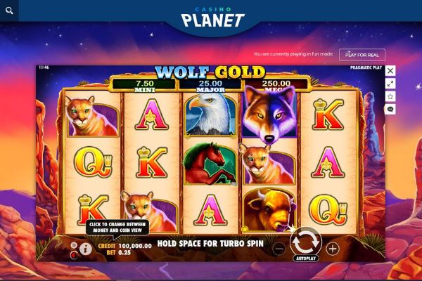 casino planet nz pokies wolf gold