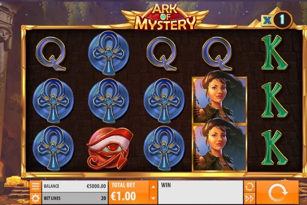 screenshot of the Ark of Mystery slot by Quickspin Gaming
