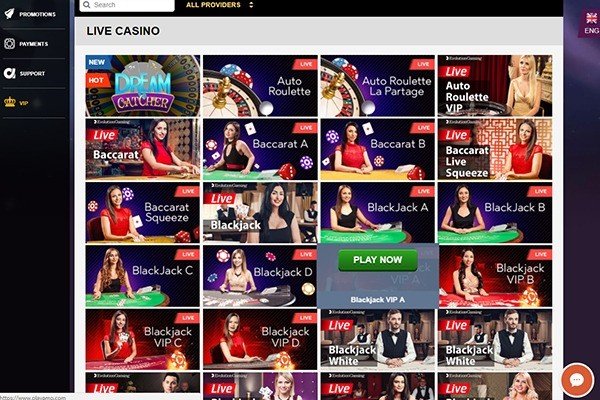 Playamo casino live casino