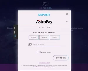 AstroPay casino deposit