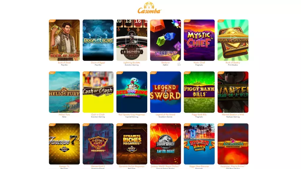 Casimba Casino Games