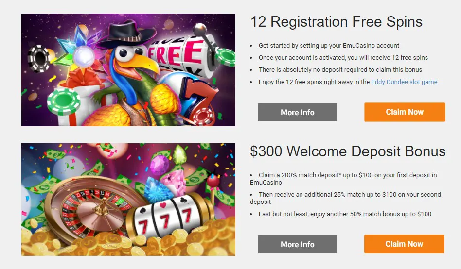 Emu Casino Promotions