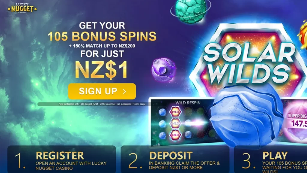 Lucky Nugget $1 deposit NZ