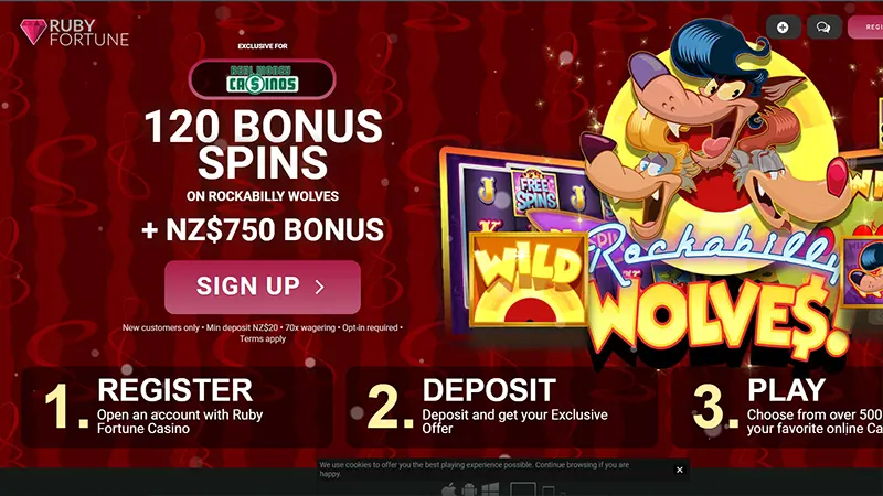 Ruby Fortune 120 free spins